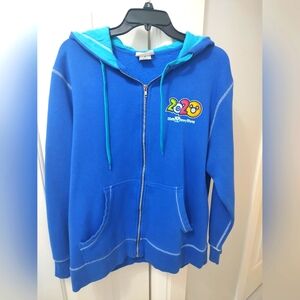 Disney 2020 Blue Hoodie Zip Up Size  ( L)